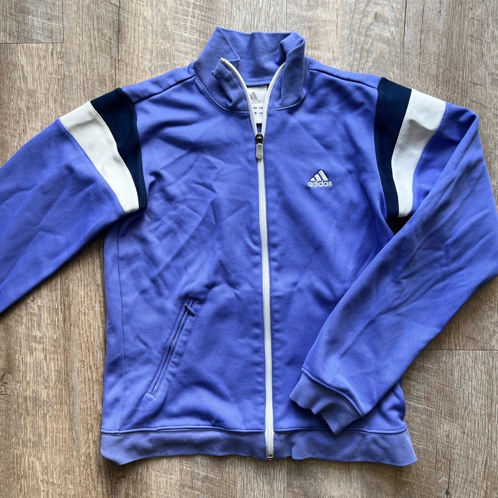 Adidas Lavender Zip-Up Jacket